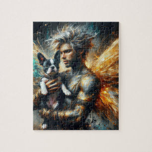 Puzzle Fairy y su Boston Terrier Puppy