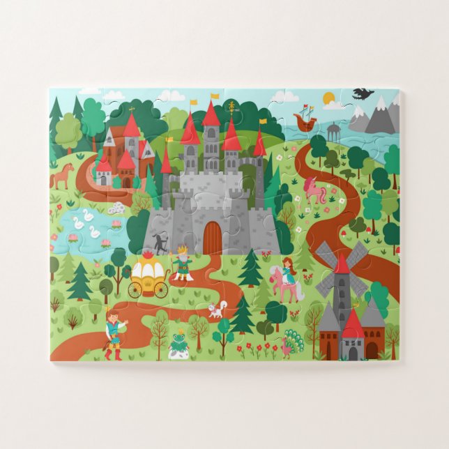 Puzzle Fairytale Reino de la Fantasy Castle Kids Fun (Horizontal)