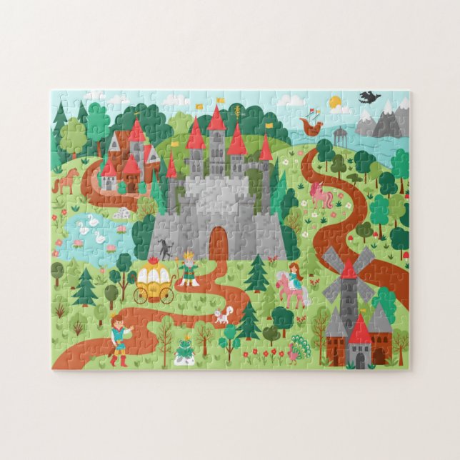 Puzzle Fairytale Reino de la Fantasy Castle Kids Fun (Horizontal)