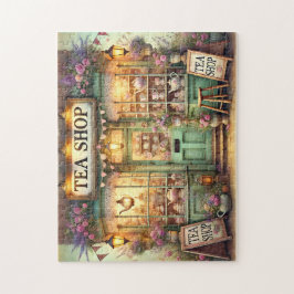 Puzzle Fairytale Tea Shop Vintage Floral Cottagecore