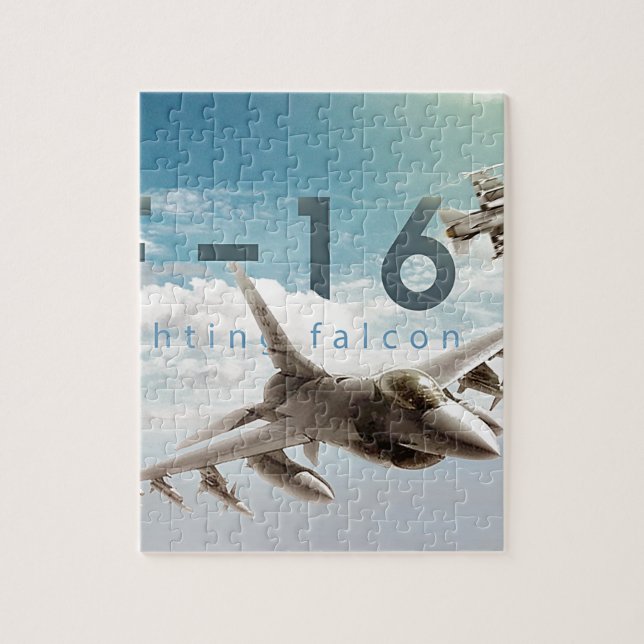 Puzzle Falcon de combate F-16 (Vertical)