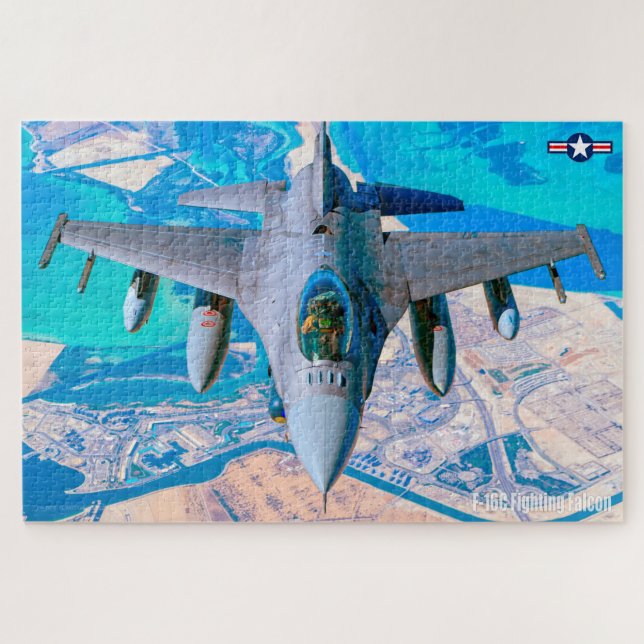 Puzzle FALCON DE COMBATE F-16C (20x30 PULGADAS) (Horizontal)