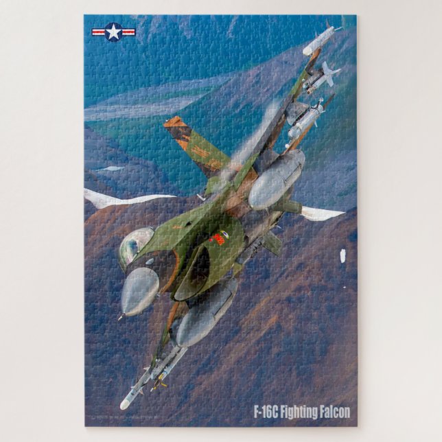 Puzzle FALCON DE COMBATE F-16C (20x30 PULGADAS) (Vertical)