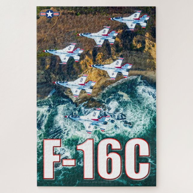Puzzle FALCON DE COMBATE F-16C (20x30 PULGADAS) (Vertical)