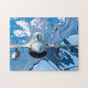 Puzzle FALCON DE COMBATE F-16C - ALASKA (11x14 PULGADAS)