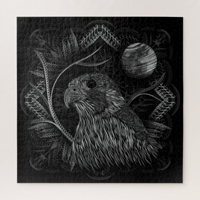 Puzzle Falcon Full Moon (Vertical)