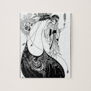 Puzzle Falda de pavo real Beardsley Nouveau