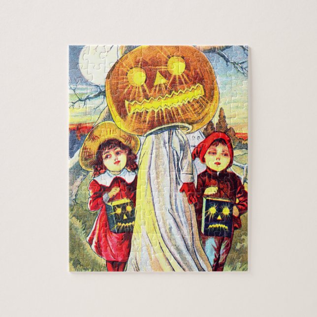 Puzzle Fallín de la calabaza de Halloween (Vertical)