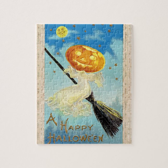 Puzzle Falln Happy Halloween Pumpkin Witch (Vertical)