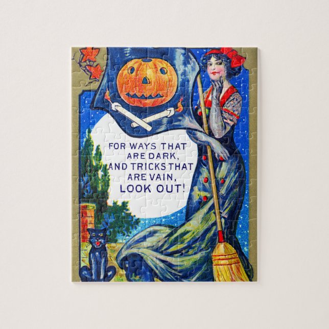 Puzzle Falln Look Out Halloween Time (Vertical)