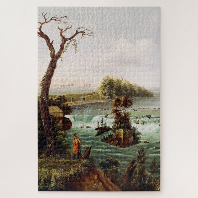 Puzzle Falls of Saint Anthony by Henry Lewis (Vertical)