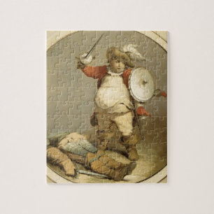 Puzzle Falstaff con el cuerpo de Hotspur, c.1786 (aceite