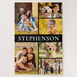 Puzzle Familia 6 Collage de fotos Mínimo Simple