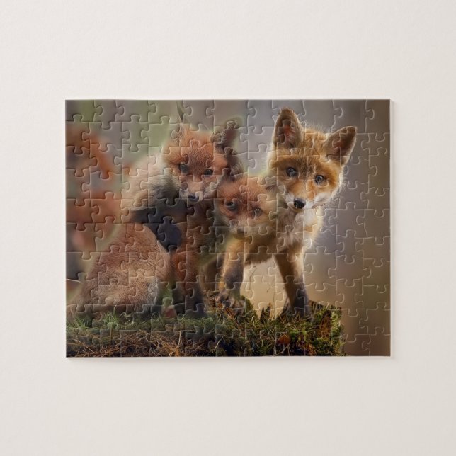 Puzzle Familia Cute Fox (Horizontal)