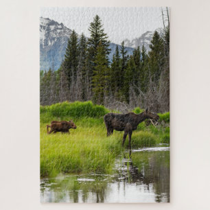 Puzzle Familia de alces