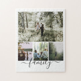 Puzzle Familia de Collage de fotos de texto y fotografía 