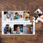 Puzzle familia de personalizados seis collage de fotos no<br><div class="desc">Cuente la historia de su familia en seis imágenes personalizados y marque su aniversario con este hermoso rompecabezas de fotos de keepsake o simplemente tome el tiempo y la paciencia para resolverlo junto con sus hijos en distanciamiento social y quedarse en casa. Fácil de personalizar con tus fotos y tu...</div>