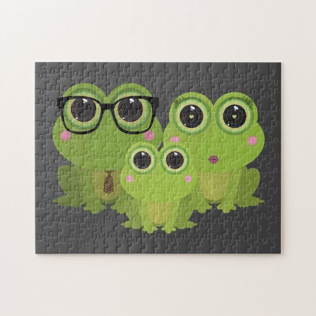Puzzle Familia de ranas (Horizontal)