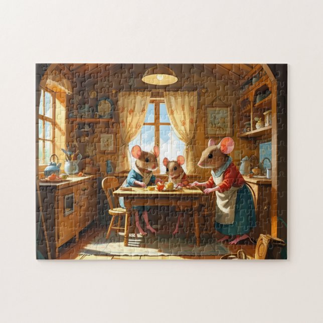 Puzzle Familia de Ratones  (Horizontal)