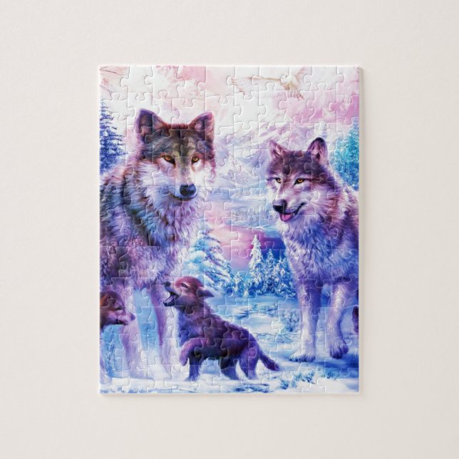 Puzzle Familia del lobo (Vertical)