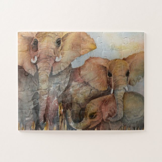 Puzzle Familia Elephant (Horizontal)