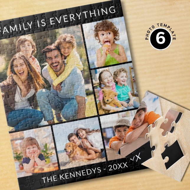 Puzzle Familia Es Todo Collage de fotos Nombre Personaliz (Subido por el creador)