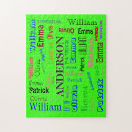 Puzzle Familia Fab Word Cloud 💕 🎉 Guay