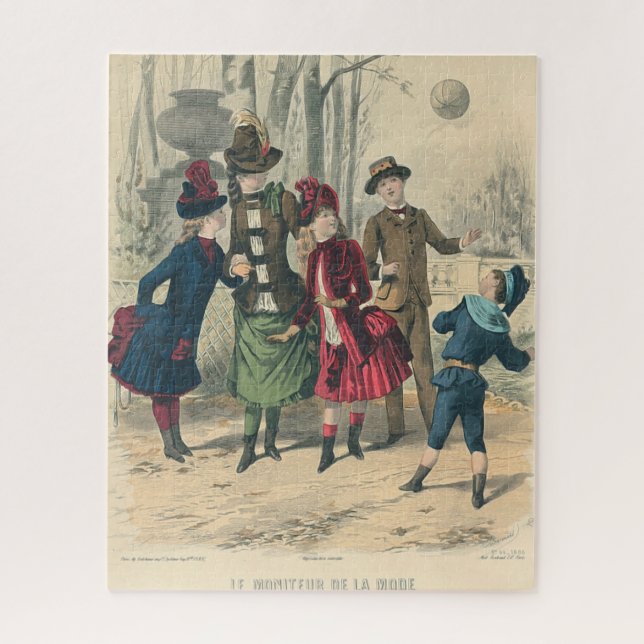 Puzzle Familia Infantil Vieja Victoriana (Vertical)