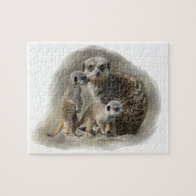 Puzzle familia meerkat (Horizontal)