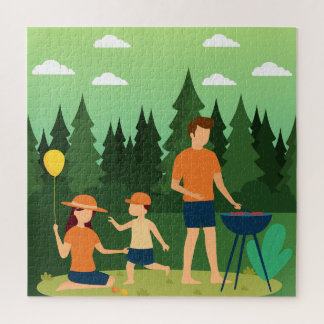 PUZZLE FAMILIA PICNIC