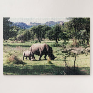 Puzzle familia rhino