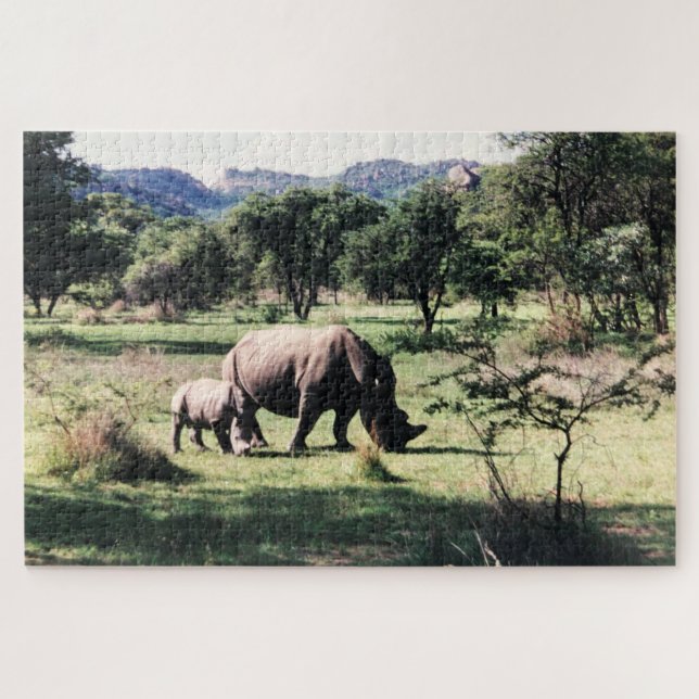 Puzzle familia rhino (Horizontal)