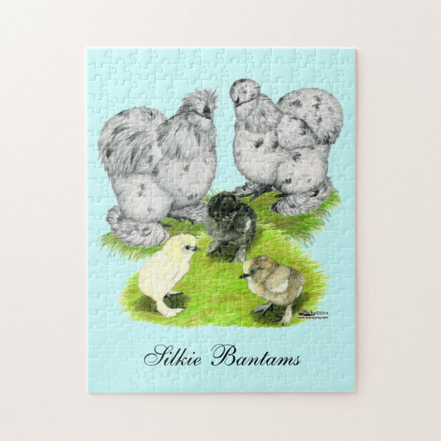 Puzzle Familia Silkie Bantam Splash (Vertical)