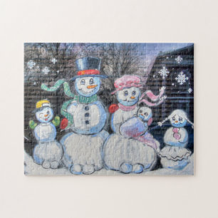Puzzle Familia Snowman