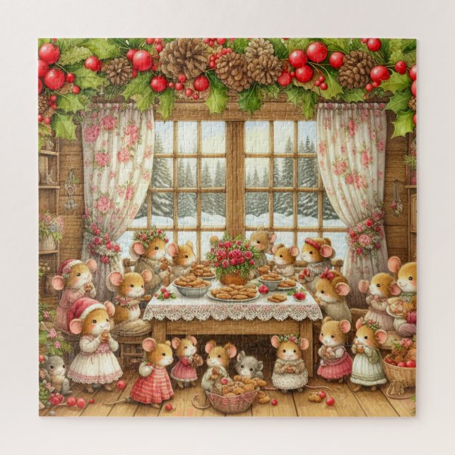Puzzle Familiares casados con Navidades (Vertical)