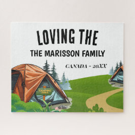 Puzzle Family Name Camping