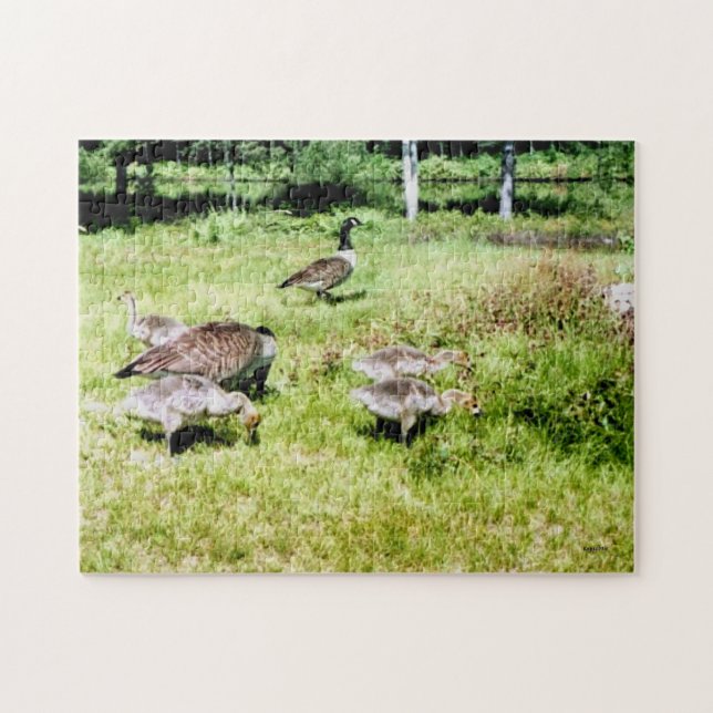 Puzzle Family of Geese (Horizontal)