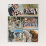 Puzzle Family Photo Collage 8 Images Custom<br><div class="desc">Turn cherished memories into a fun and meaningful activity with this Family Photo Collage custom jigsaw puzzle. Designed to feature up to 8 of your favorite photos, this puzzle creates a beautiful collage that brings joy with every piece. Perfect as a heartfelt gift for birthdays, holidays, anniversaries, or family reunions,...</div>