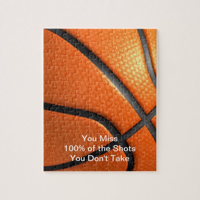Puzzle Famosa cita motivacional Poster de baloncesto (Vertical)