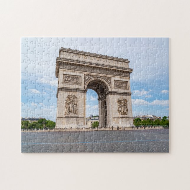 Puzzle Famoso Arco de Triunfo en París, Francia (Horizontal)
