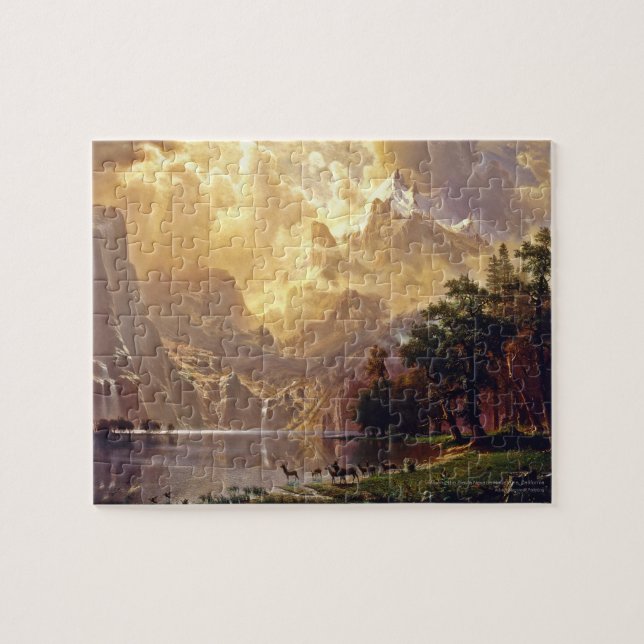 Puzzle Famoso arte Bierstadt Sierra Nevada California EE. (Horizontal)