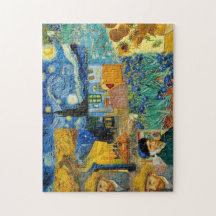 Famoso collage de obras maestras de Van Gogh