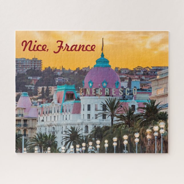 Puzzle Famoso hotel de lujo Hotel Negresco en Niza Franci (Horizontal)