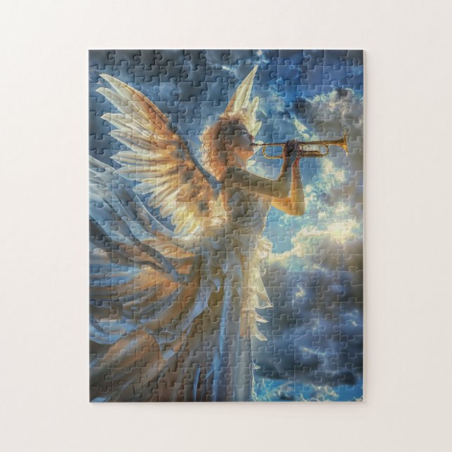 Puzzle Fanfarria Celestial Ángel Tocando Trompeta (Vertical)