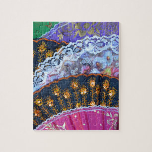 Puzzle Fans decorativas coloridas