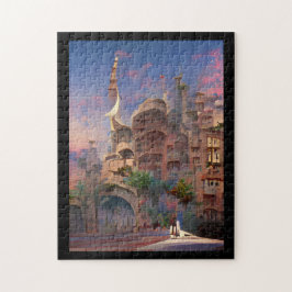 Puzzle Fantasía arábica vivienda palmeras arte digital