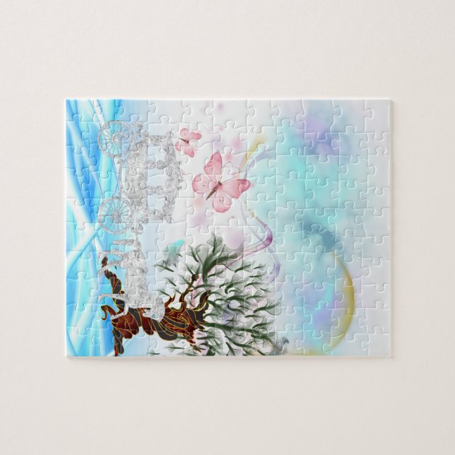 Puzzle Fantasía Círculo de Caballo de Cristal (Horizontal)