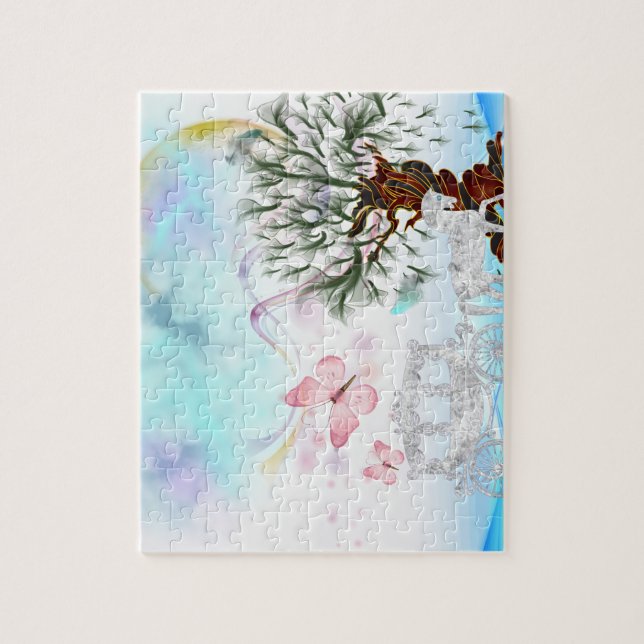 Puzzle Fantasía Círculo de Caballo de Cristal (Vertical)