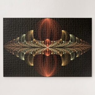 Puzzle Fantasía Construcción Brillante Resumen Arte Fract