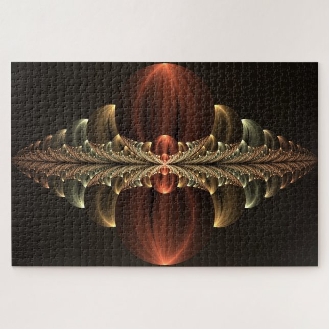 Puzzle Fantasía Construcción Brillante Resumen Arte Fract (Horizontal)